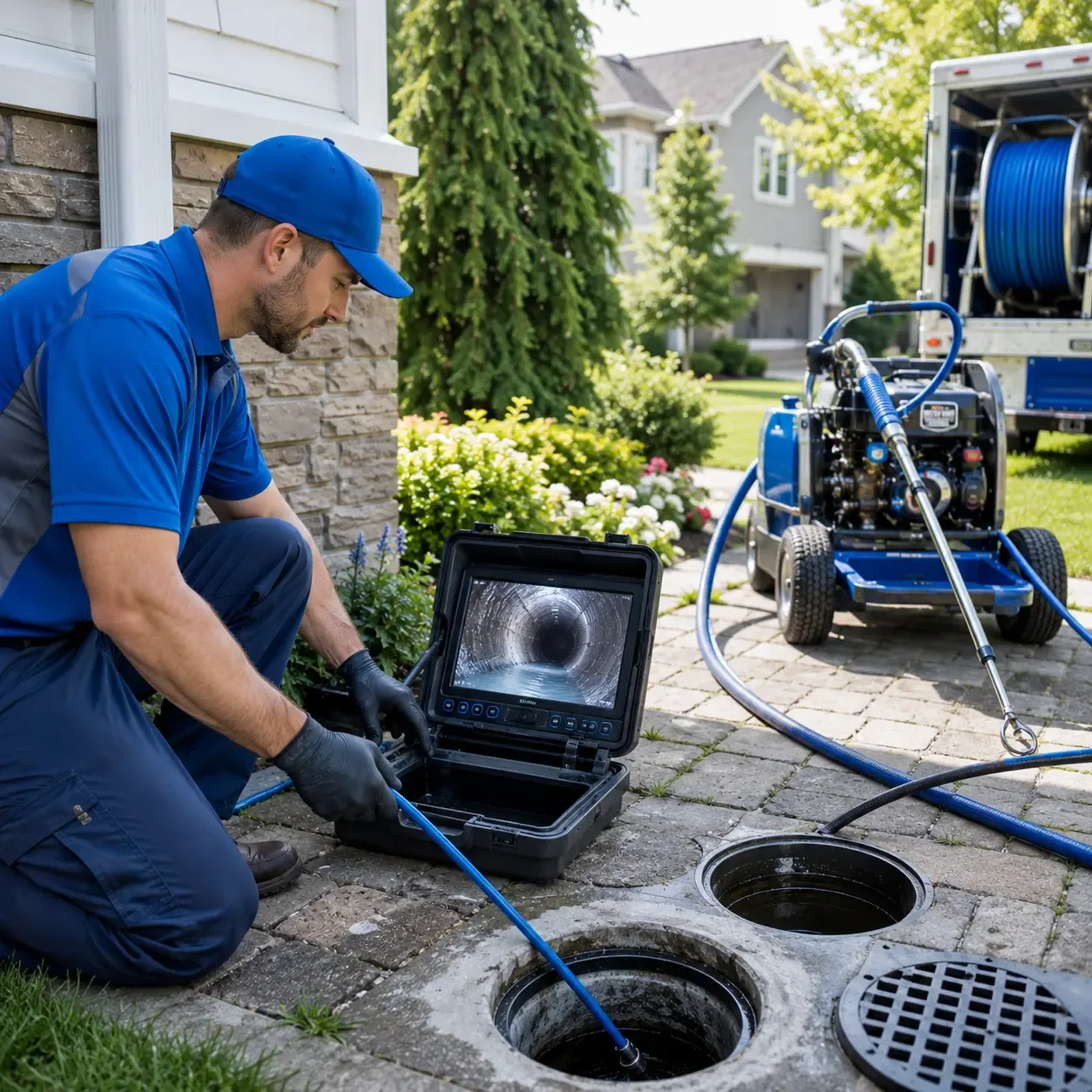 Outdoor drain cleaning professionals serving River Pines, CA